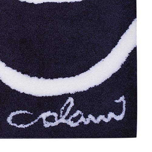 Grund Designer Bath Mat COLANI, Ultra Soft and Absorbent, Anti Slip, 5 Years Warranty, Colani 18, Bath Mat 70x120 cm, Anthracite