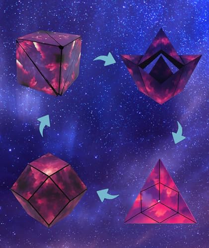 Image of 2pcs Magnetic Cube Puzzle, Infinity Cube 3D Puzzle for Kids and Adults, Educational Toy, Fidget Sensory Game for Creative Mind