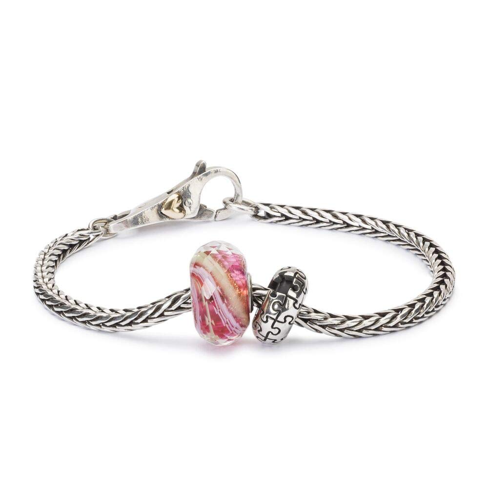 Trollbeads Silver Bead Puzzle Spacer TAGBE-20207, misura unica, Argento, Nessuna pietra preziosa