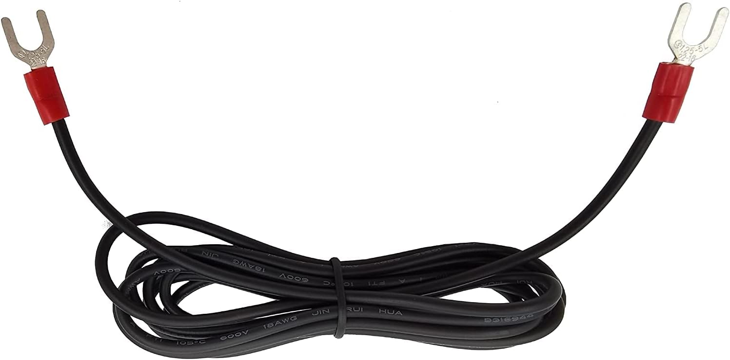 XVRTJ 6ft Turntable Ground Wire for Technics Phonographs - Eliminates Hum & Static, Spade Lugs Easy Install (1 Pack)