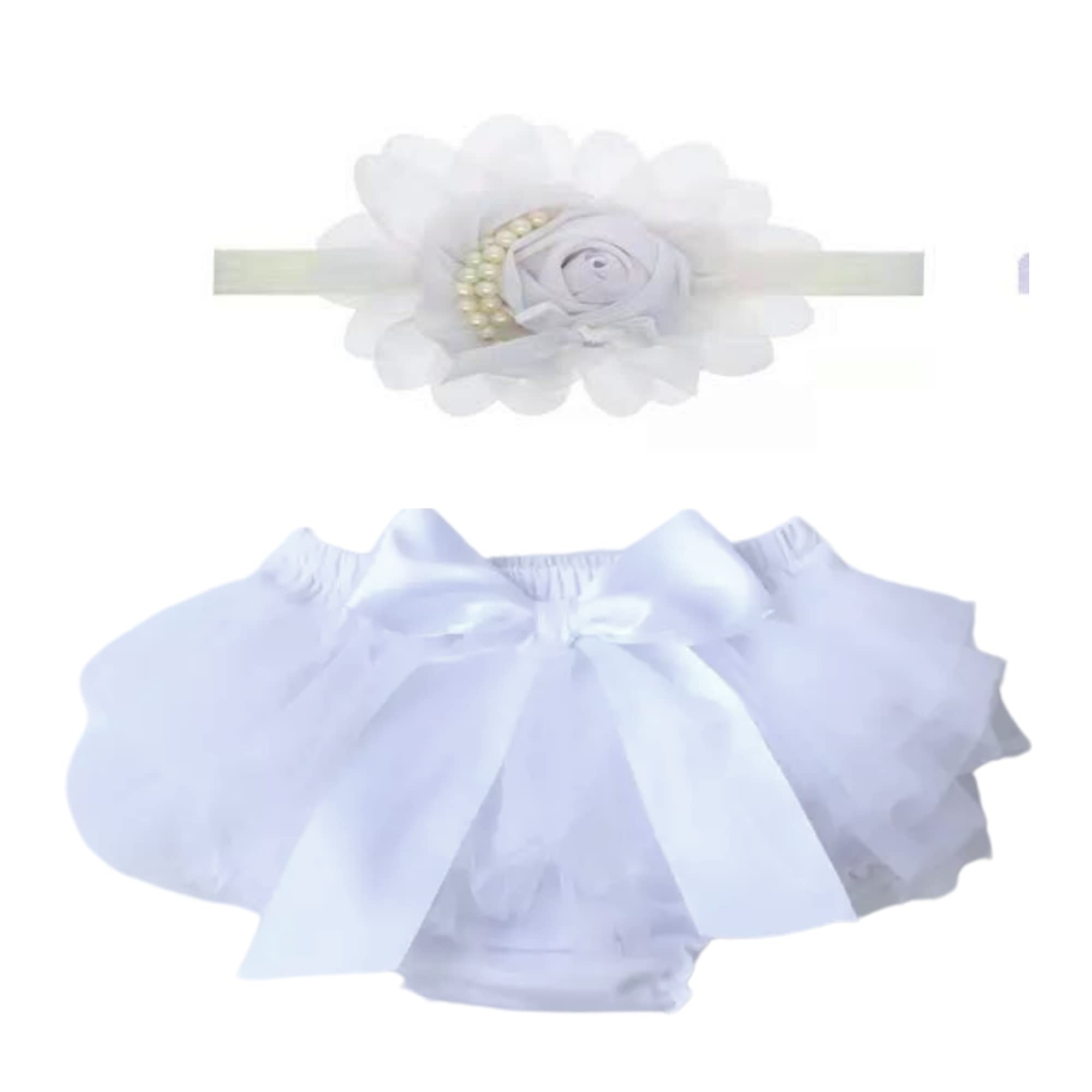 Baby Girl Pink Tutu Soft and Fluffy - Baby Girl Tutu Skirt with Diaper Cover - Infant Tutu with 2 Headbands - Tutus for Girls