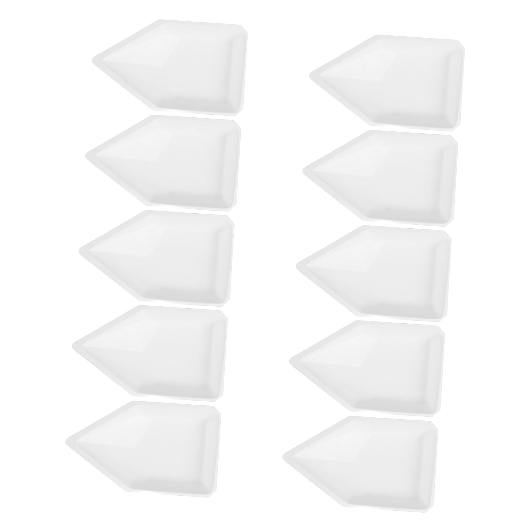 KICHOUSE 10pcs Weighing Vessel Weighing Vessel Dry Powder Containers Weighing Plate Chemistry Weigh Boats Portable Weighting Dishes Weighing Trays Measuring Weigh Boat Lab Equipment Plastic