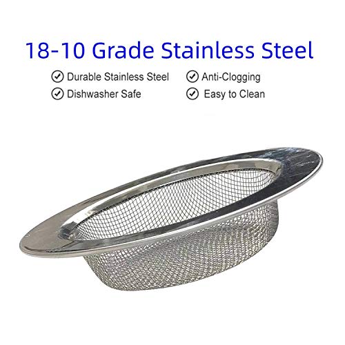Pack de 2 Coladores para Fregadero de Cocina de Acero Inoxidable miniatura 3