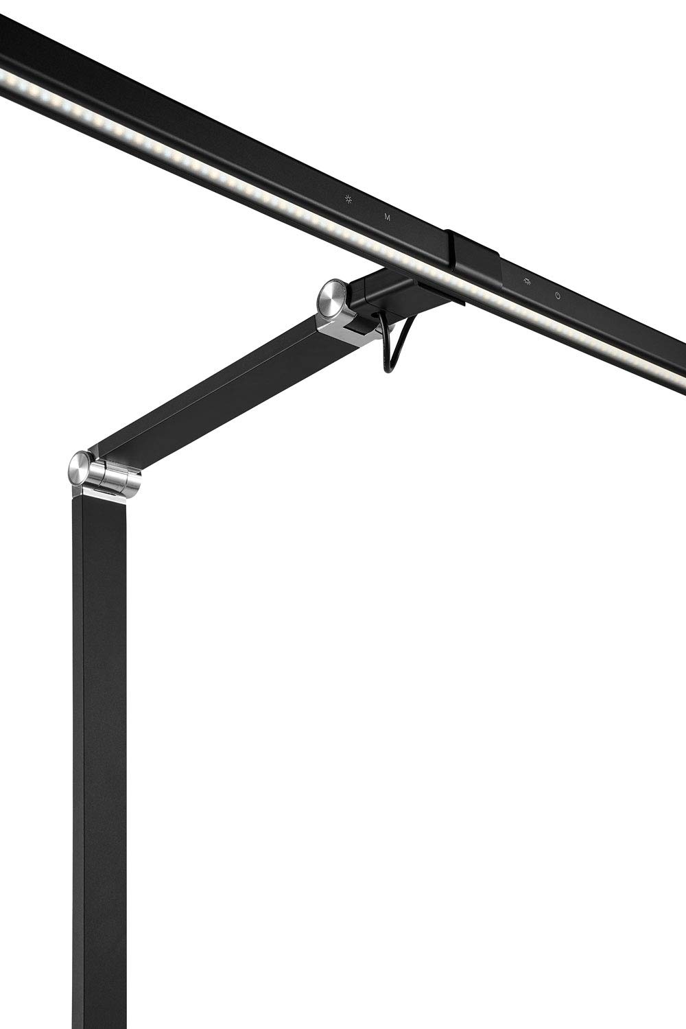 Alco-Albert - LED Schreibtischlampe mit Tischklemme 160 LEDs 11,5W | Arbeitsplatzleuchte mit Lichtsensor, stufenloser Dimmung und besonders heller LED-Ausleuchtung