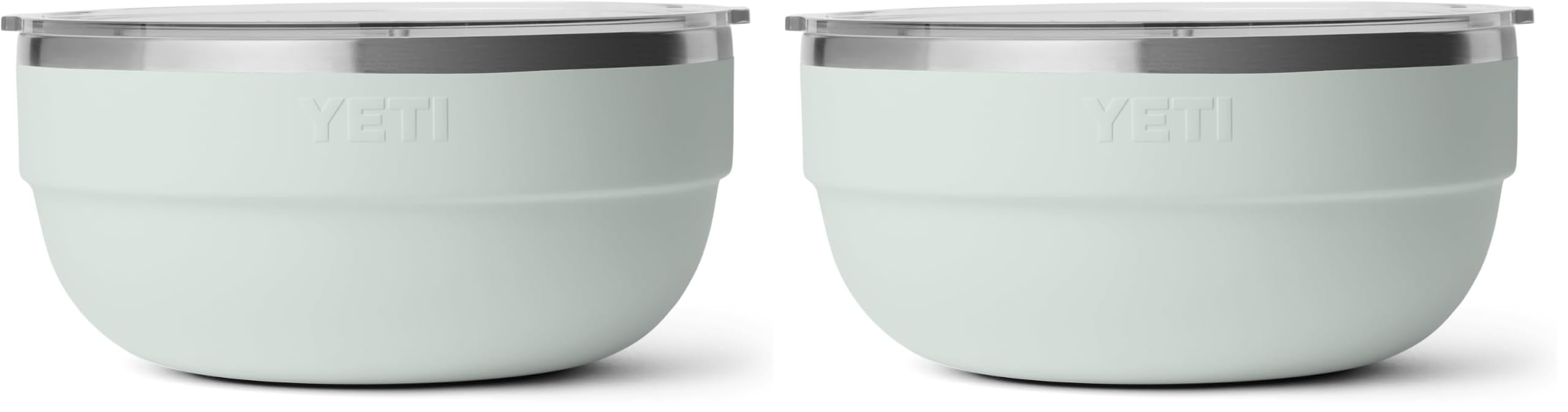 YETI Rambler Bowl, Vacuum Insulated, Stackable and Nestable Stainless Steel Bowl with Lid, 4.5 Quart, Ridgeline (Pack of 2)