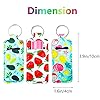 ANGIEHAIE Chapstick Holder Keychain,Neoprene Balm Holders Pouch,