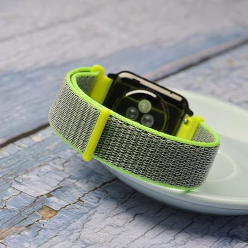 Image of WOCCI Adjustable Nylon Sport Watch Bands with Hook and Loop Fastener, Quick Release Watch Straps for Men and Women, Band Width 18mm 20mm 22mm