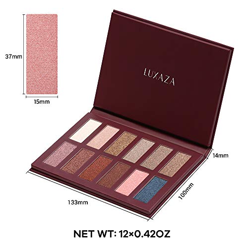 image for LUXAZA Eyeshadow Palette Matte Shimmer High Pigmented Eyeshadow Pallet
