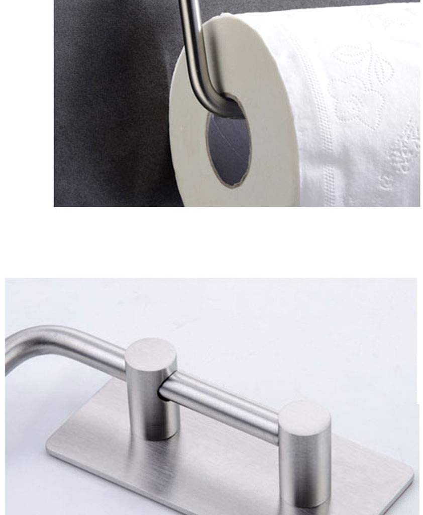 AAPIE Soporte de Papel higiénico de pie sin Perforaciones, Soporte de Papel higiénico de Acero Inoxidable, Soporte de Papel higiénico sin Clavos, Soporte de Papel