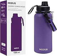 MODUS Garrafa Térmica Esportiva De Aço Inoxidável Com Isolamento A Vácuo De 950ML (Roxo)