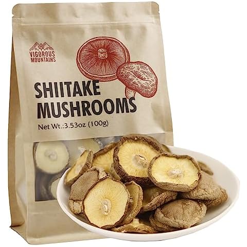 VIGOROUS MOUNTAINS Dried Shiitake Mushrooms Cover