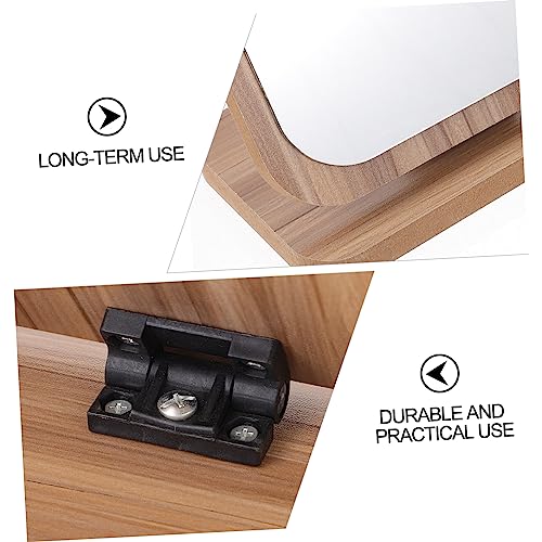 Espejo de maquillaje de madera portátil NOLITOY estilo antiguo miniatura 7
