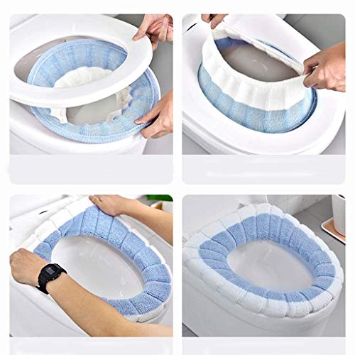 YLKCU Toilettensitzkissen, Haushaltsdichtung Toilettensitzbezug, Vier Jahreszeiten gemeinsame Toilettenaufkleber (1 Packung) – Bild 8