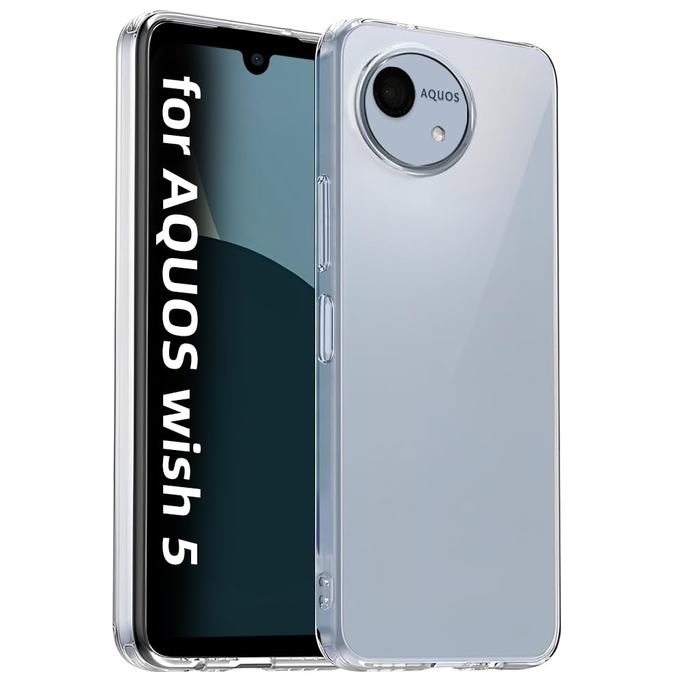 Amazon.co.jp: ZXZone Aquos Wish5 ケース レンズ保護 透明 耐衝撃