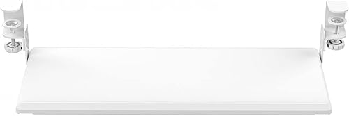 Miniatura 7 de Stand Up Desk Store - Bandeja para teclado ajustable y retráctil compacta con abrazadera para colocar debajo del escritorio, aumenta la comodidad y