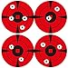 MEMX Reactive Shooting Targets, 3 Inch 250 Sheets Premium Self-Adhesive Target Stickers & High Visibility Impact Bullseye Targets for Pistol Shooting-Airsoft Guns-BB Guns-Rifle.