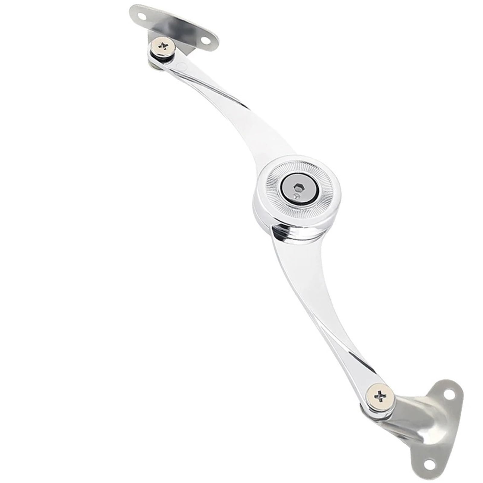 Ryqzhhy Bright Shine Cabinet Flap Stay Hinge Hydraulic Randomly Stop Hinges Kitchen Cabinet Door Adjustable Polish Hinge Furniture Lift Up Flap Stay Support Hardware(Bright Shine)