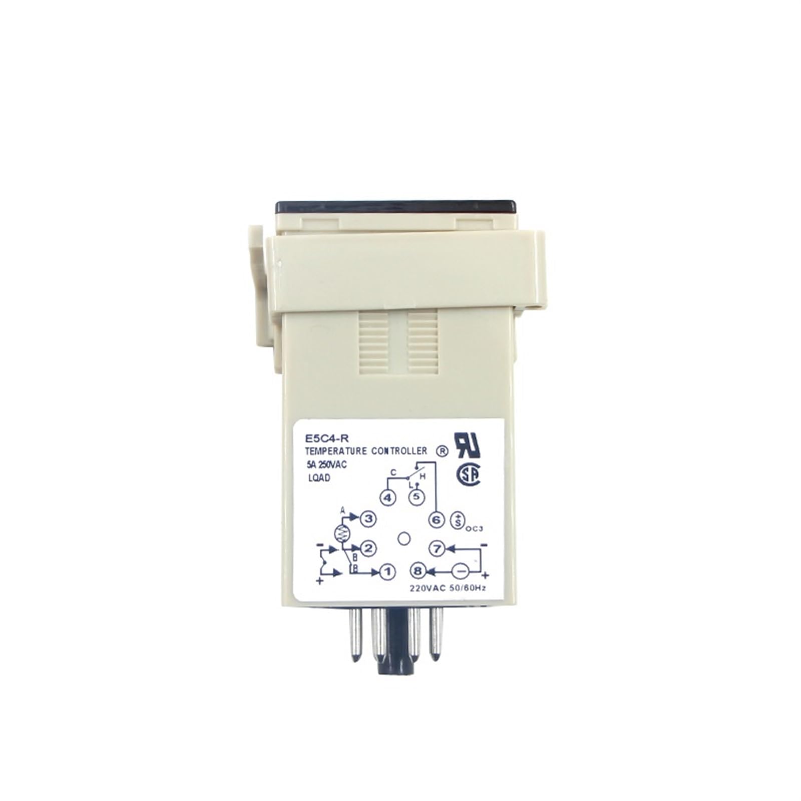 E5C4 Inteligentny regulator temperatury 0-399 stopni, z regulowaną podstawą do piekarnika, montaż AC220V, gniazdo przekaźnika, kontroler kodu wybierającego (bez gniazdka)