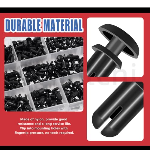 Rivets en nylon pour pare-chocs auto pour remplacer les clips cassés - 3