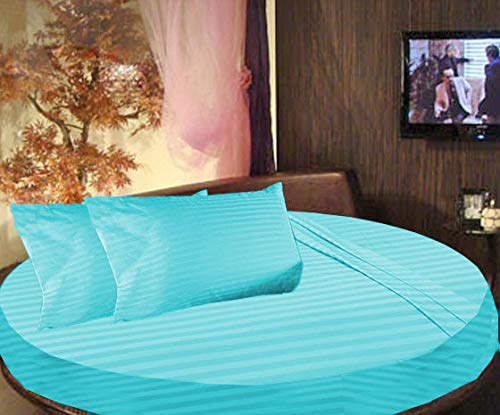 Parure de lit coton égyptien de 223 cm turquoise pour améliorer le sommeil