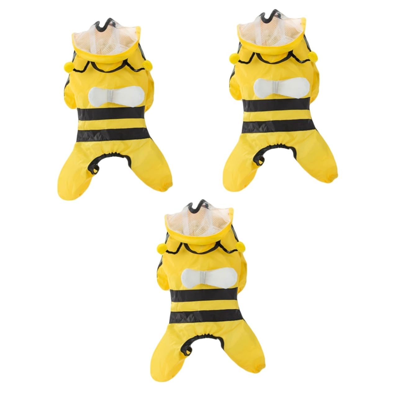 FOMIYES Lot De 3 Imperméables pour Animaux De Compagnie en Forme De Chien Résistants À Leau Et Faciles À Porter Accessoire De Collier