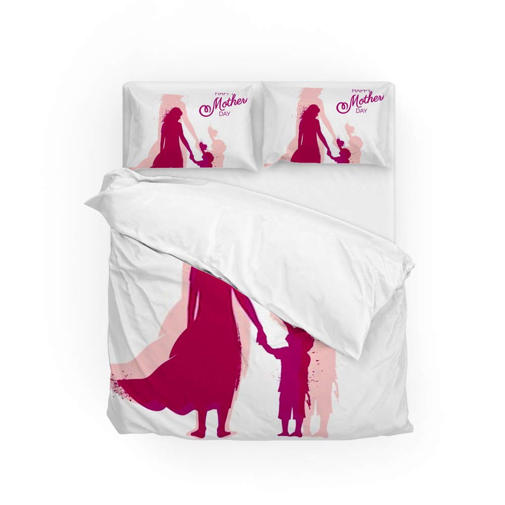 Parure de lit douillette microfibre pour une chambre parentale cocooning