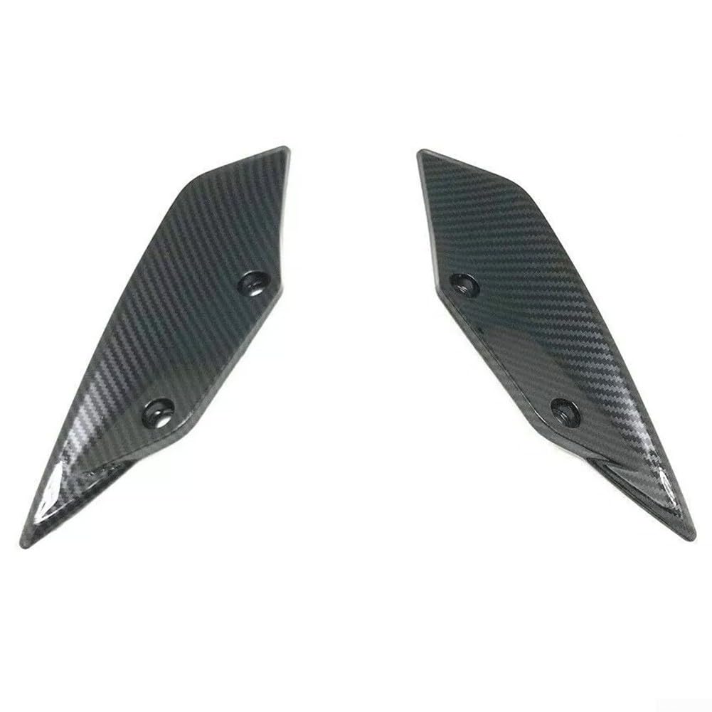 Seitenflügel Spoiler Verkleidung aus ABS für BMW S1000RR 2009-2018, Carbon-Optik Schwarz