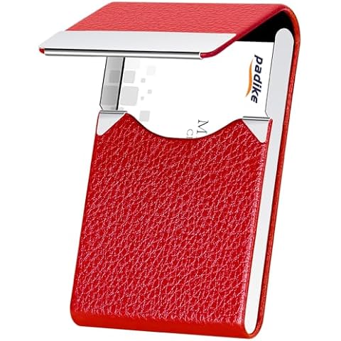 Porte-cartes Padike en cuir et acier Cover