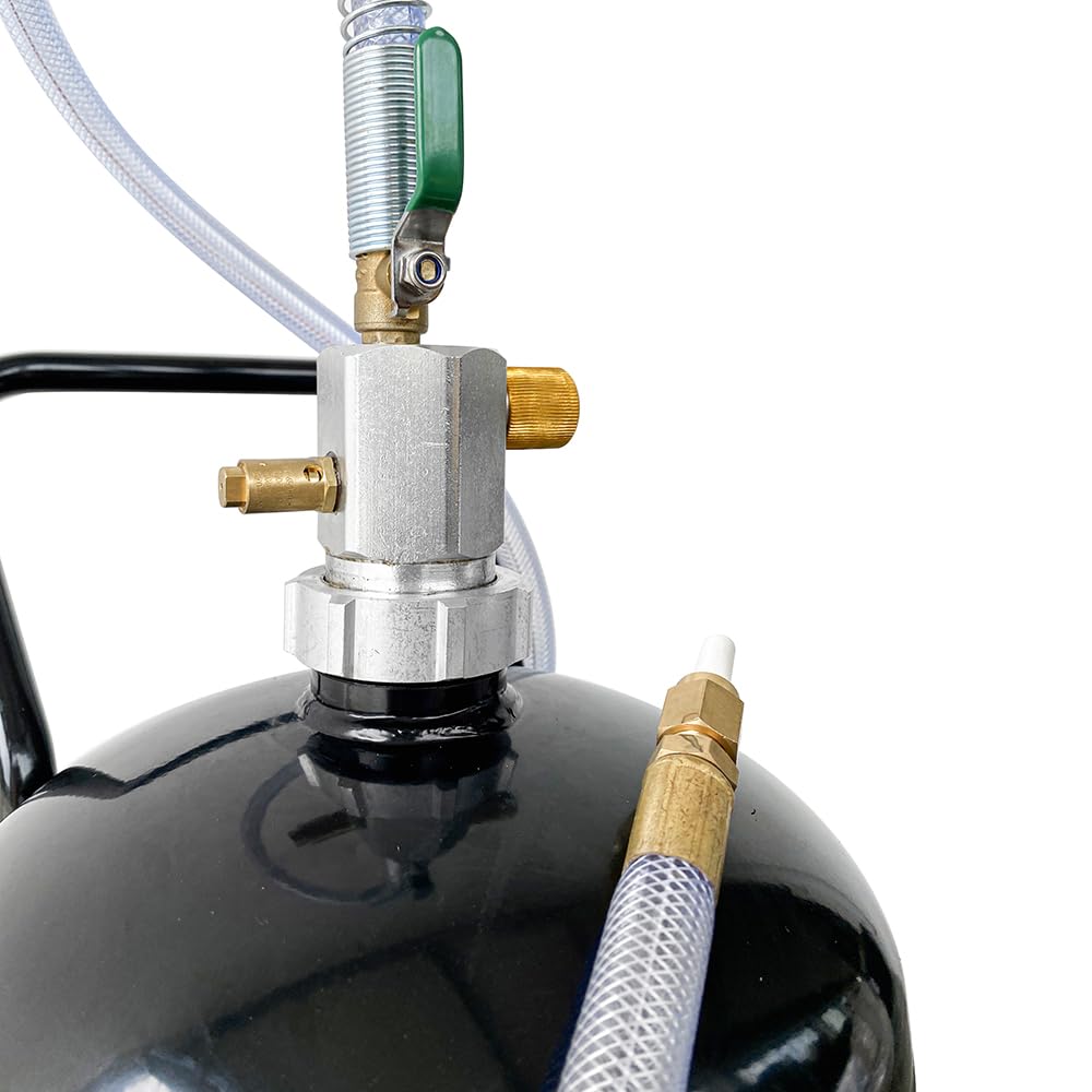 SOGI SPS-7 Sabbiatrice portatile a bicarbonato di sodio - 26.5 L (7 galloni) - 6.2 bar - uso esterno e interno (Sabbiatrice + 25 kg di bicarbonato di sodio)