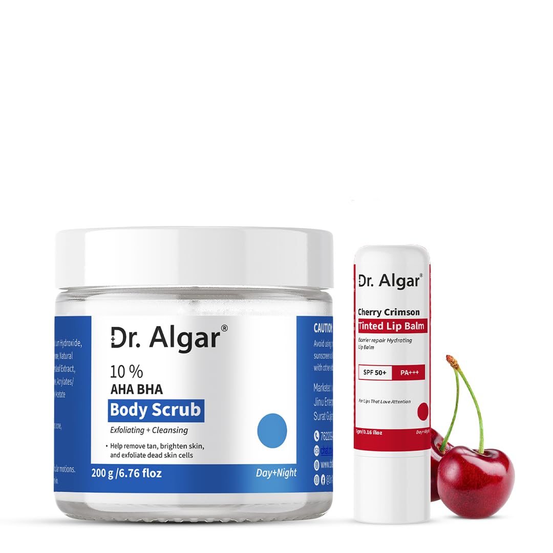 Dr. Algar 10% AHA BHA Body Scrub, Exfoliating and Cleansing, Day and Night Use, 200g/6.76 fl oz-image-16