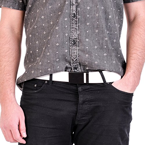 Image of Mission Belt Men's Leather Ratchet Belt, 40mm Metal Collection