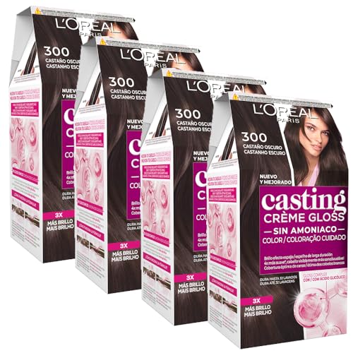 L'Oréal Paris Casting Crème Gloss Pack 4 300 Castaño Oscuro