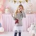 VIKITA Girls Shirts Winter Long Sleeve Casual Tops for Girls, L3977 6T Grey