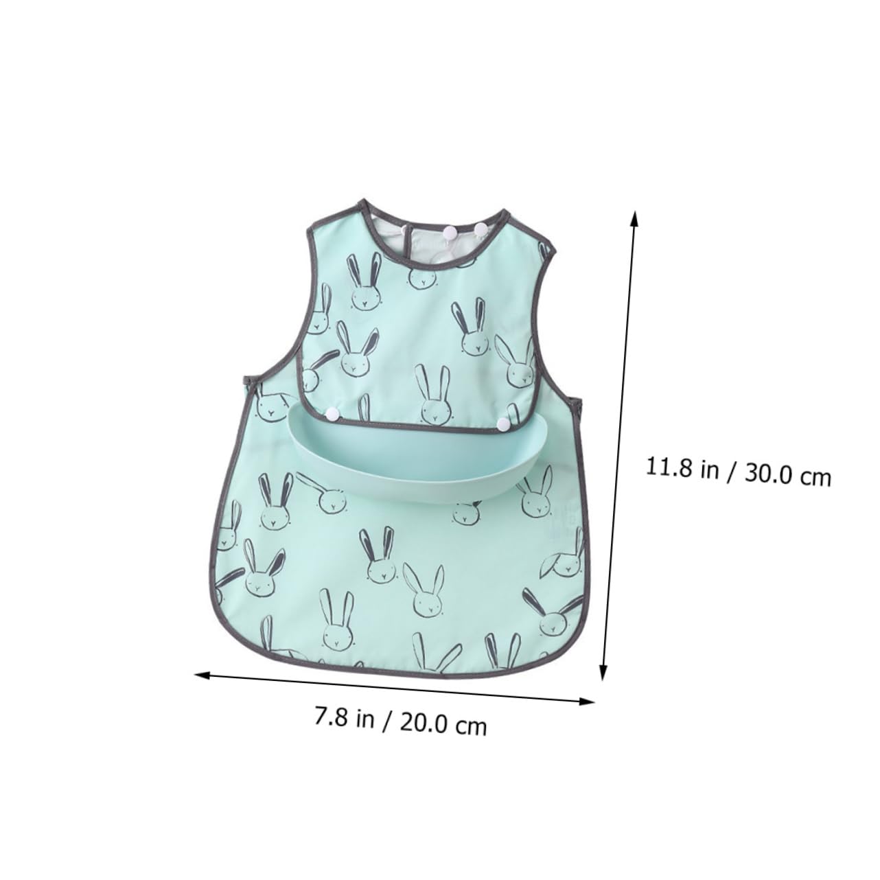 TOYANDONA 3juegos Bibs Impermeables Para Bebés Conjunto De Delantal De Manga Larga Protege Ropa Comidas y Fácil De Limpiar y Reutilizable Diseño Divertido De Conejito