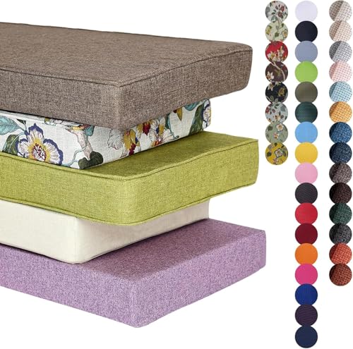 Homg Cuscino per Seduta Cuscino per Divano Impermeabile per Esterni, Cuscini per panche da giardino,Cuscino per Scarpiera panca,Esterni Giardino Terrazza Cucina Sedie Cuscini