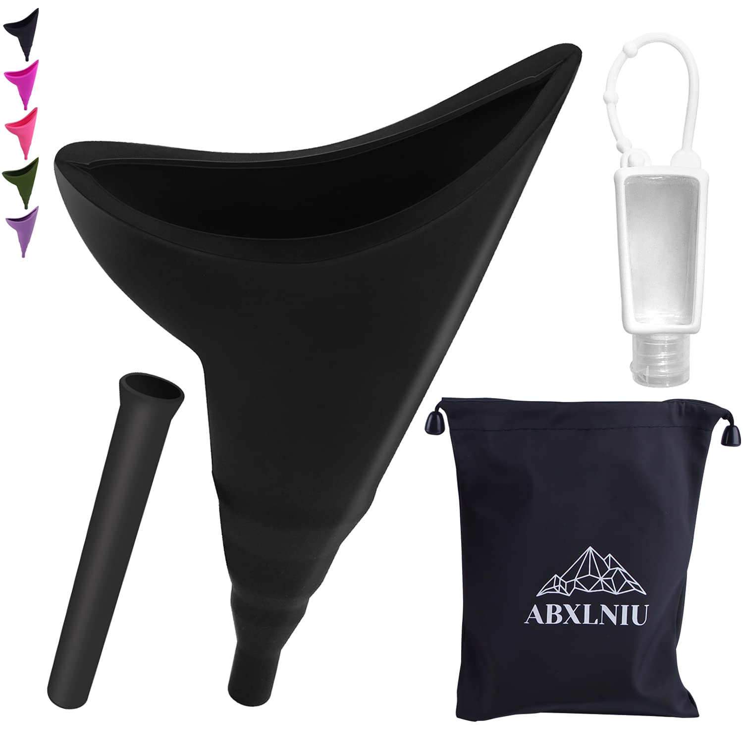 Female Urination Device, Female Urinals Portable with Silicone Tube, Pee Funnel for Women Standing Up Used for Car Outdoor Activities