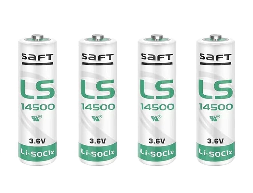 KCATDREY 4 x LS14500 3.6V AA Battery 2600mAH Use for Smart Oil Gauge