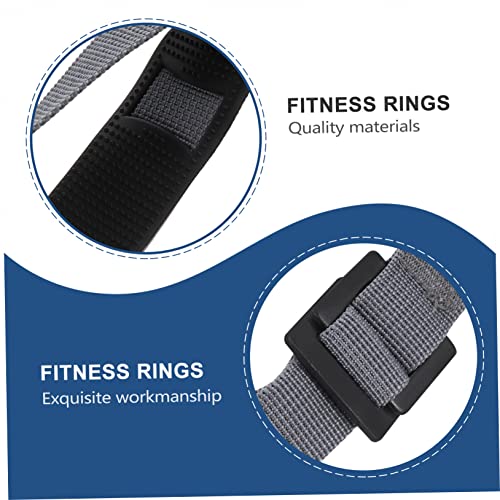 Set de anillas de gimnasia ajustables para entrenamiento de fuerza miniatura 7