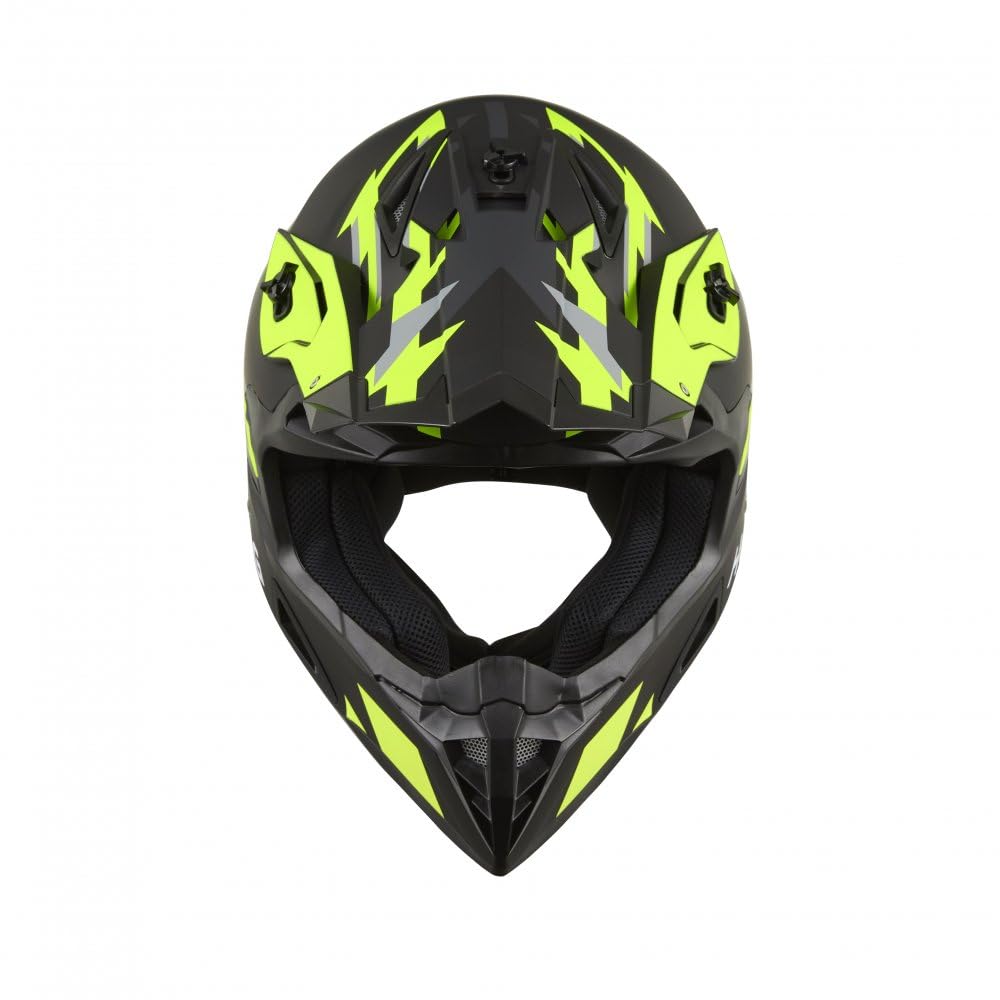 KSK Casque Cross HANGTOWN Cross Noir & Jaune