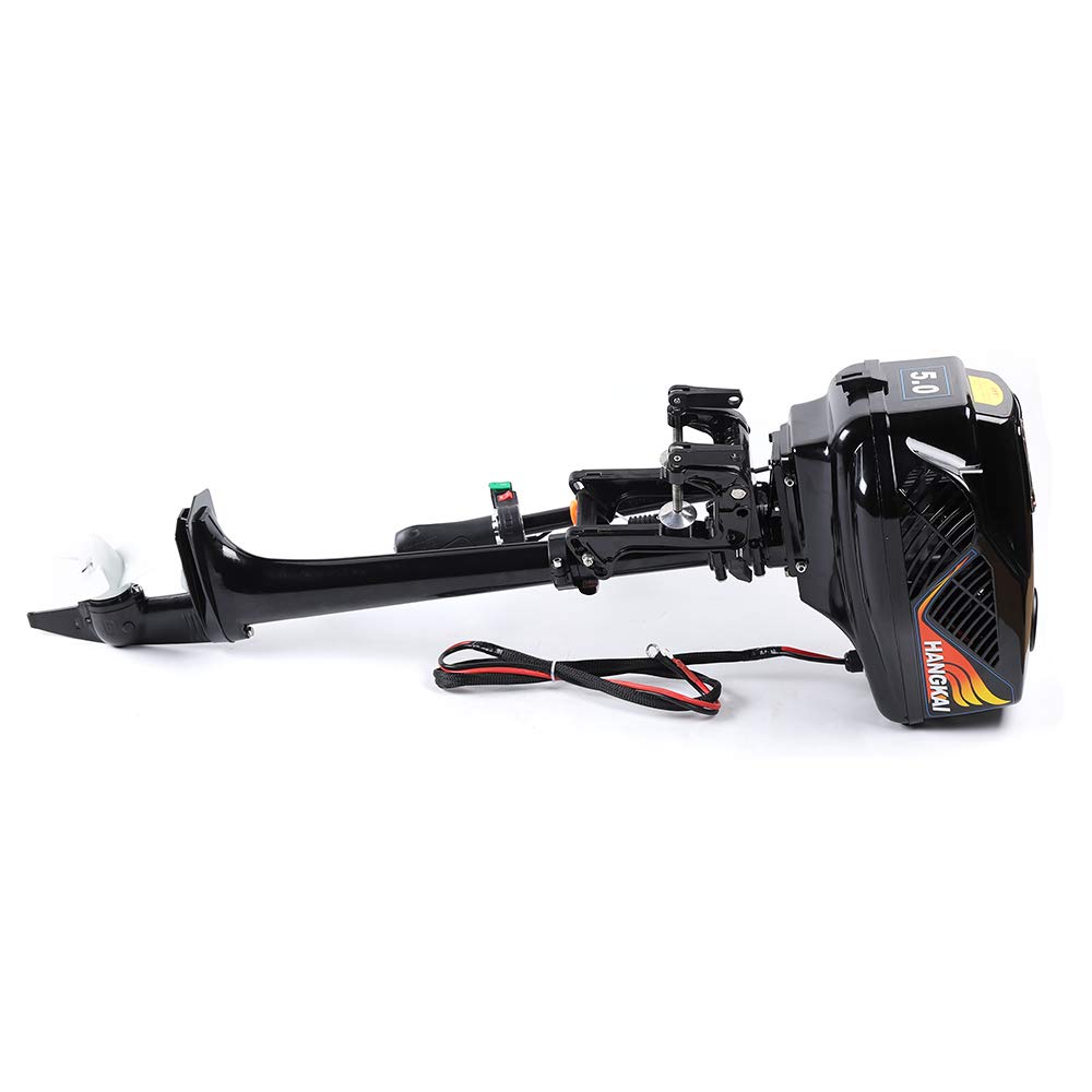 HANGKAI 48V 1200W Elektro-Außenbordmotor Schiffsmotoren Lange Welle 18km/h Elektro-Außenborder Außenborder