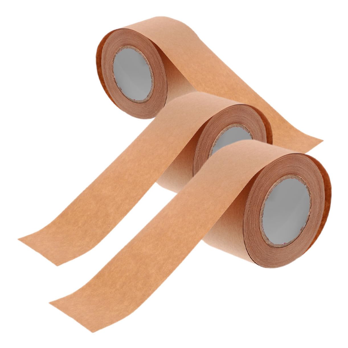 Uonlytech 3 Set Nastro Di Spedizione Nastro Sigillante in Carta Marrone Rinforzata Nastro Postale Carta Da Imballo Per La Spedizione Kraft Light Brown 3 * 3