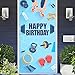 Gym Bodybuilding Happy Birthday Banner Backdrop Weightlifting Weight Lifting Cross Fit Fitness Barbell SportsÂ Themed Decor Decorations for Gym Men Male Boys 1st Birthday Party Supplies Bday Favors Photo Booth Props Background