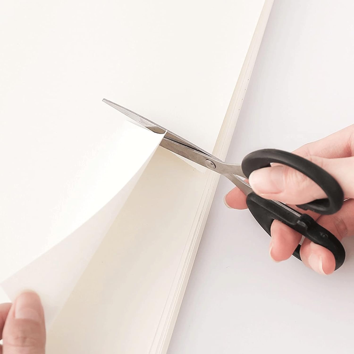 Salad Scissors Sewing Scissors Tailor Scissors Multi-Purpose Stainless Steel Scissors (15 x 6 cm) (Black)