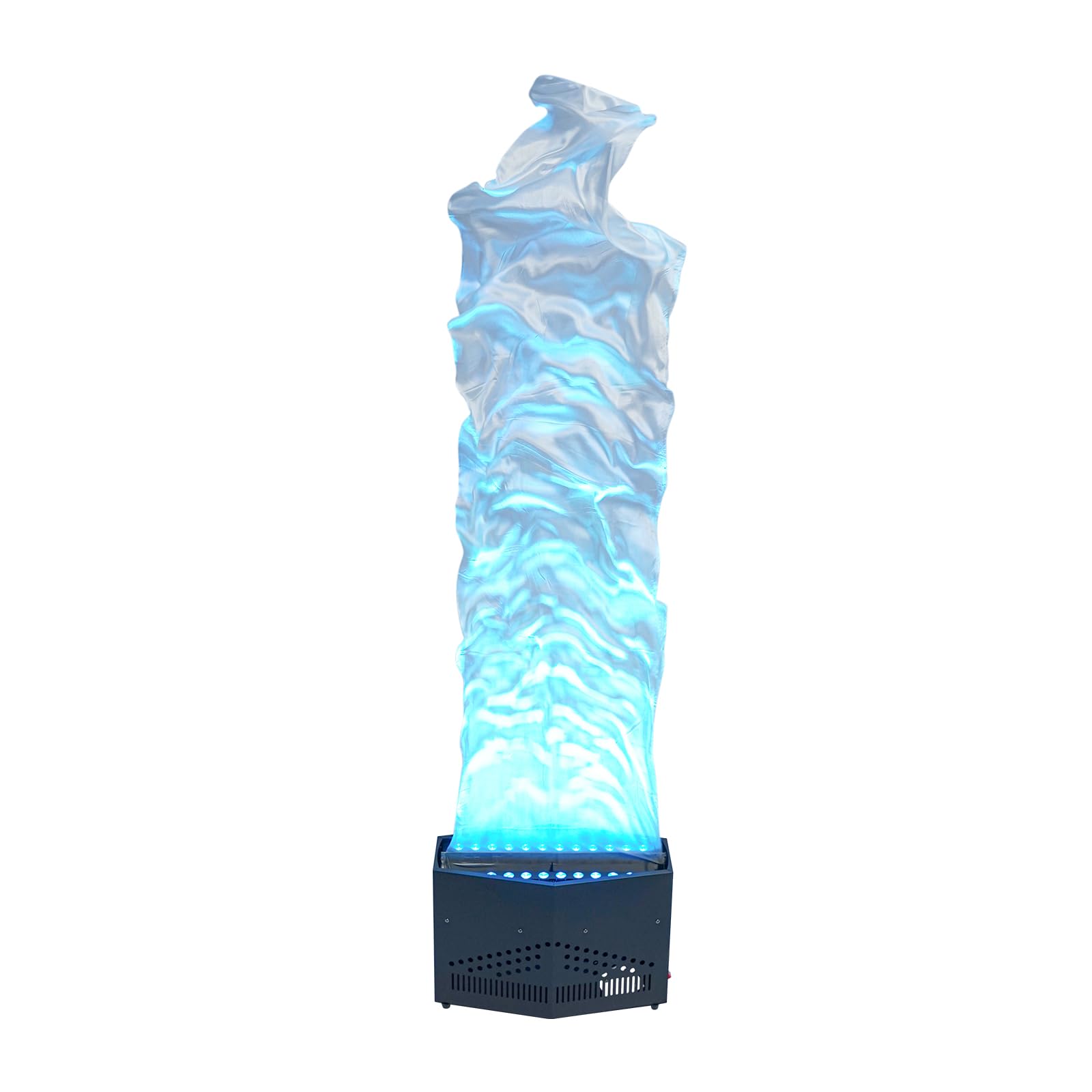 Fake Fire Flame Light, 5.91ft LED Flame Lamp Stage Lights, 130W Fire Atmosphere Lamp, for Stage DJ Party Lighting Christmas Nightclub, Black