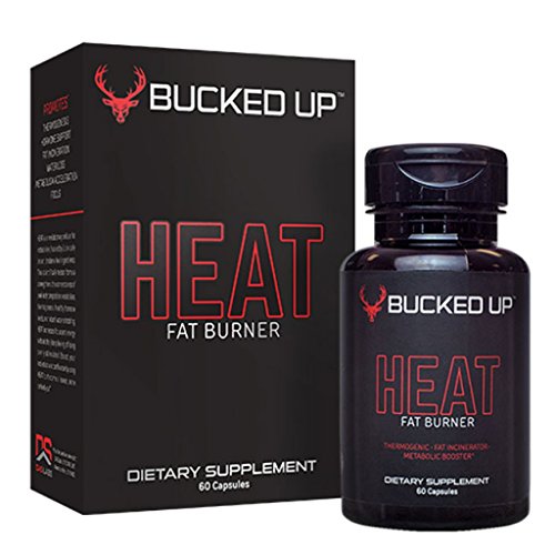 Bucked Up Heat - Mens Thermogenic Fat Burner - Metabolism Accelerator, Improves Focus