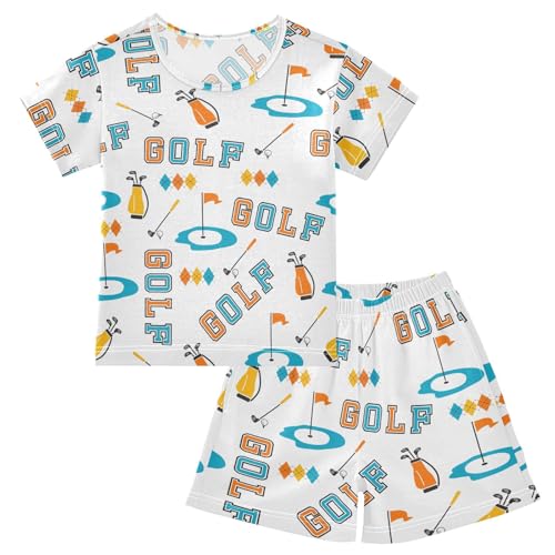 VIGTRO Pajamas Set Short Sleeve Summer Sleepwear Short Sets, Soft 2 Piece Short Pjs Set Size 5Y-14Y