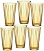 Ritzenhoff & Breker Zestaw szklanek do long drinków Lawe Stripes, 6-częściowy, po 400 ml, żółty, szkło, 400 ml