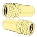 Tbest 2pcs Valve Caps, Aluminium Alloy Valve Stem Covers Dust Covers for Mountain Bikes (Gold