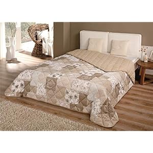 MB Warenhandel24 XXL Sprei multifunctionele deken 220×240 cm patchwork landhuis sofa bedsprei ca. 220×240 cm