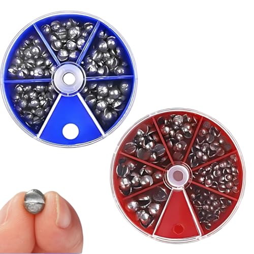 2 Boîtes Plombs pour Pêche, Plomb Bouche, Non Toxique...